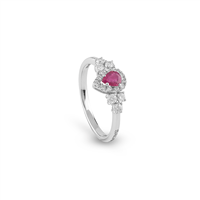 Anello Salvini Donna Gocce s  in Oro bianco Rubino 0.40 Ct 20105393 - 20105393